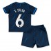 Chelsea Thiago Silva #6 Barnkläder Borta matchtröja till baby 2023-24 Kortärmad (+ Korta byxor) Billigt